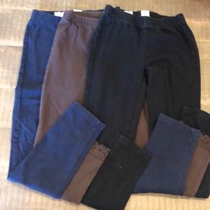 Leggings lot of 3. Size 6/7